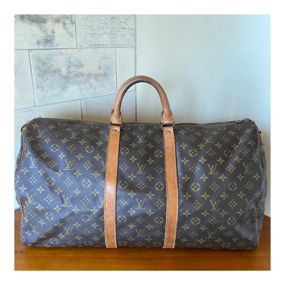 😊SOLD😊AUTHENTIC LOUIS VUITTON KEEPALL 55 DUFFEL BAG VINTAGE MONOGRAM